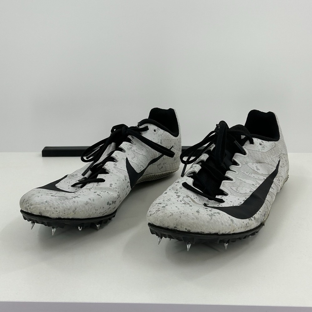 Nike Track & Field Spikes White Black Size 11‎ Sprint Running Shoes  Bag & Tool